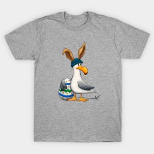 Funny Easterbunny disguised Seagull Easter-Egg T-Shirt